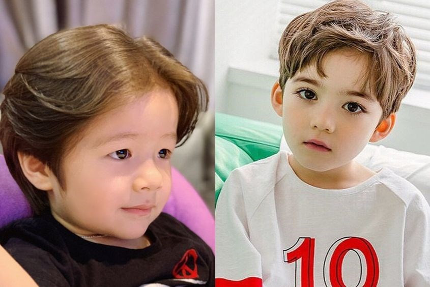 Kiểu tóc cho bé trai 5 tuổi mặt vuông