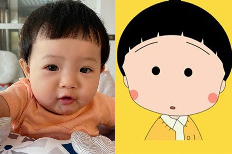 Kiểu tóc cho bé trai 9 tháng với phong cách Maruko