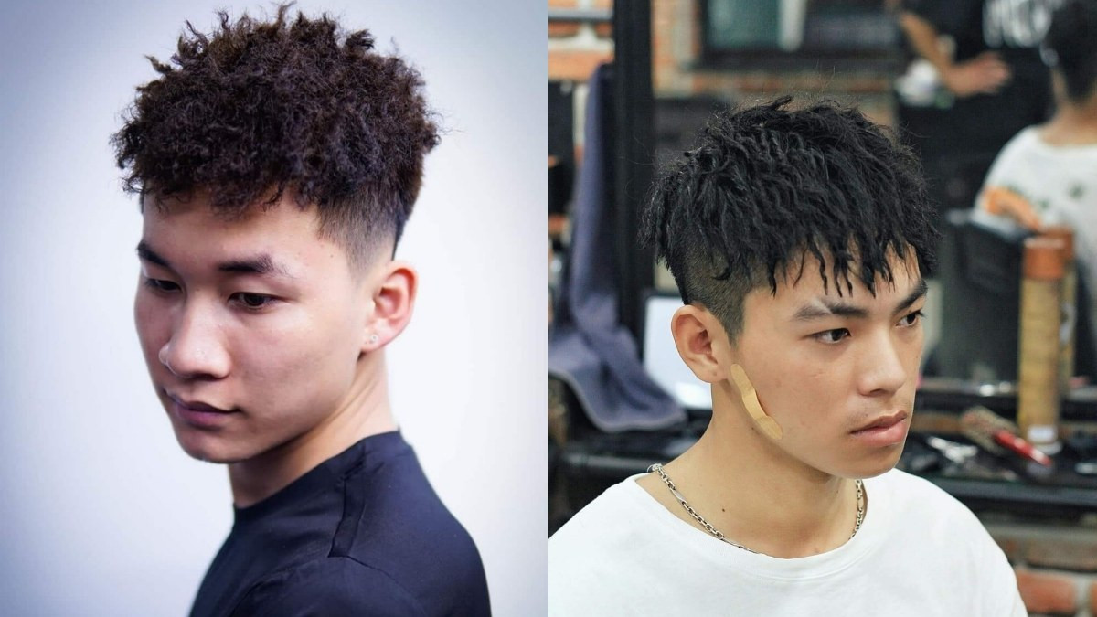 Kiểu tóc con sâu ngắn tạo điểm nhấn cho mặt dài