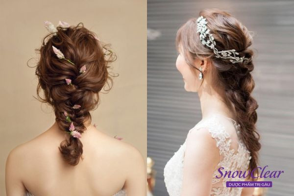 Kiểu tóc công chúa tết đuôi sam, gợi nhớ hình ảnh các nàng công chúa trong truyện cổ tích