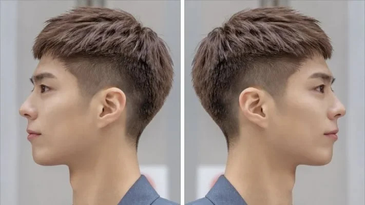 Kiểu tóc crew cut mạnh mẽ và đơn giản cho người đàn ông 70 tuổi