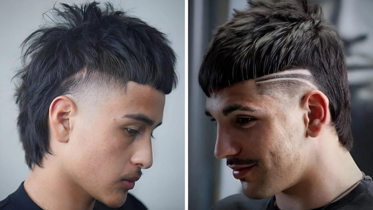 Kiểu tóc crop mullet nam phong cách