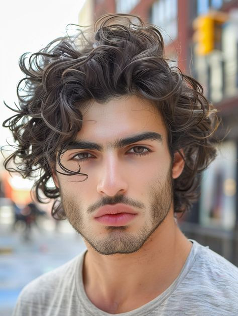 Kiểu tóc curly hair nam cổ điển và thanh lịch