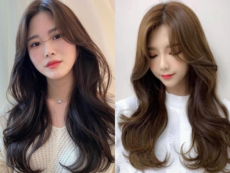 Kiểu tóc dài uốn xoăn lơi bồng bềnh, tạo vẻ đẹp ngọt ngào, quyến rũ