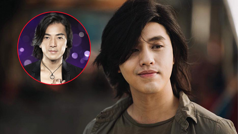 Kiểu tóc để mái dài che nửa mặt cho nam, tạo vẻ bí ẩn và phong trần