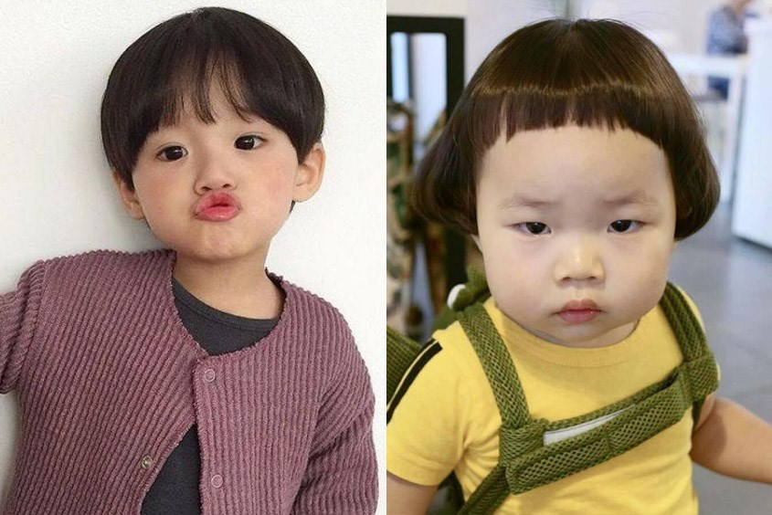 Kiểu tóc dễ thương cho bé gái với tóc bob đầu nấm
