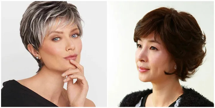 kiểu tóc đẹp cho phụ nữ tuổi 60