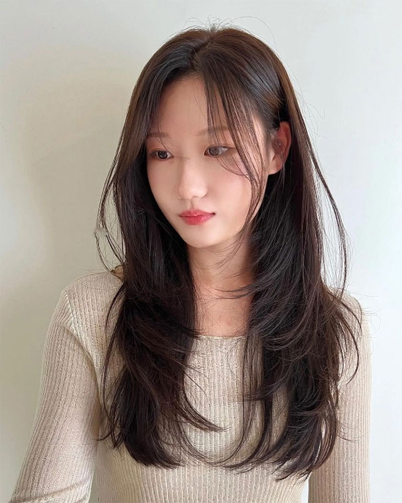 kiểu tóc đuôi cá nữ Hàn Quốc
