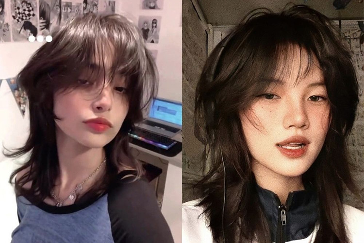 kiểu tóc đuôi sói nữ pha trộn mullet mạnh mẽ độc đáo