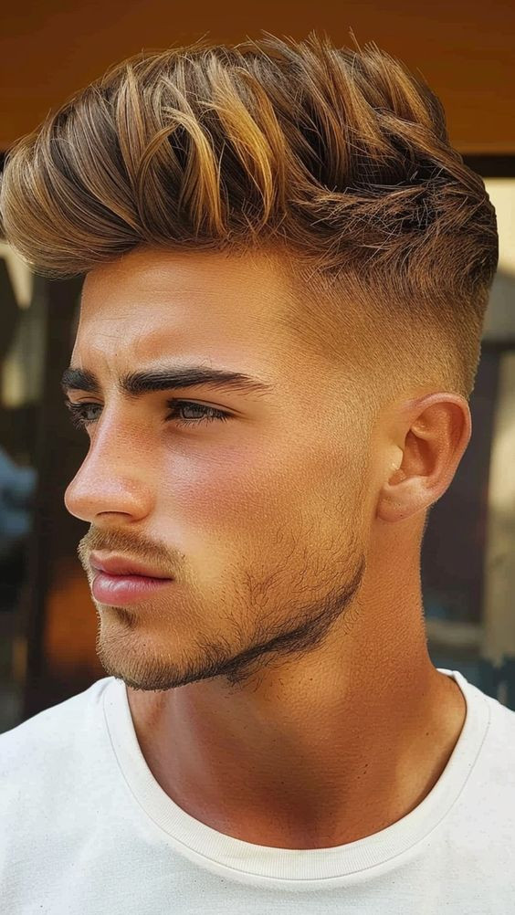 Kiểu tóc Faux Hawk dài đầy phong cách