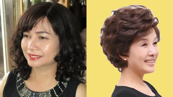 Kiểu tóc gợn sóng lớn to ngang vai