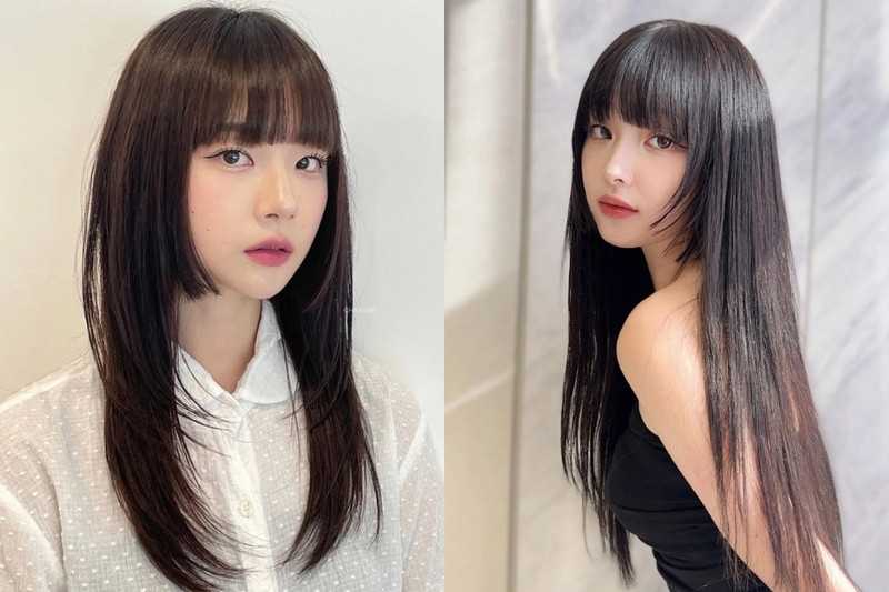 Kiểu tóc Hime độc đáo cho mặt dài