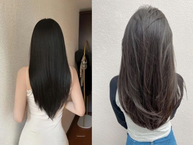 Kiểu tóc layer dài ngang bầu