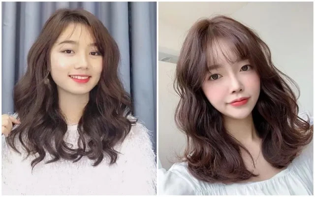 Kiểu tóc layer ngắn nữ uốn sóng mái thưa