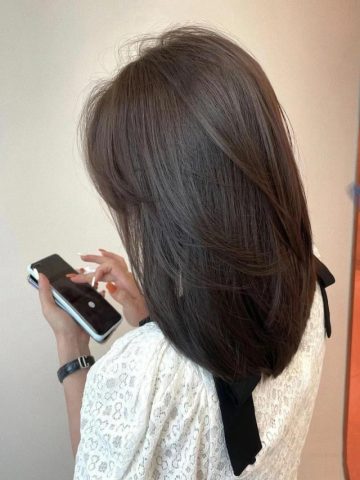 Kiểu tóc layer ngang bầu nữ đẹp