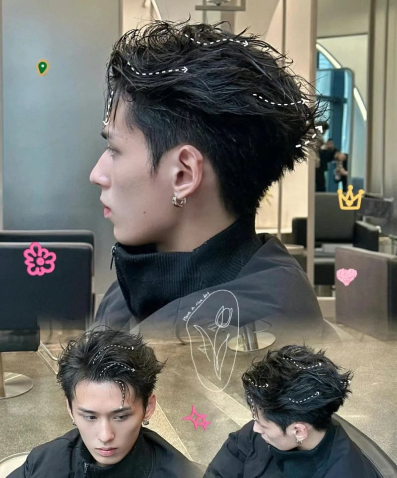 Kiểu tóc layer rối nam undercut gọn gàng mà cuốn hút