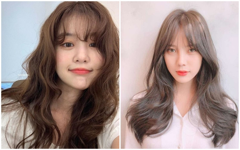 Kiểu tóc layer uốn mái thưa