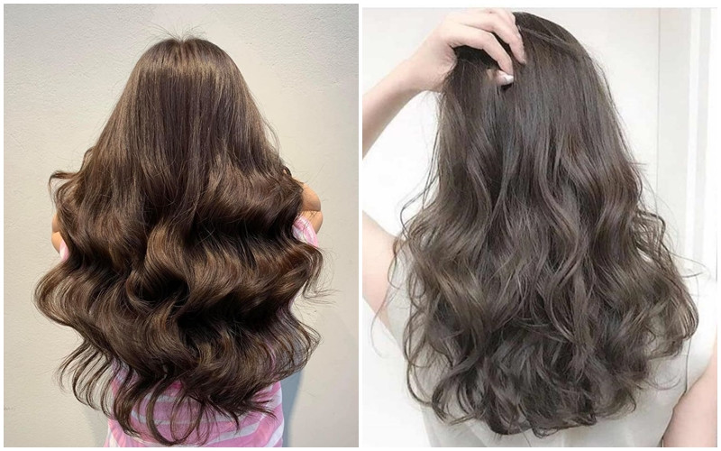 Kiểu tóc layer uốn sóng nước