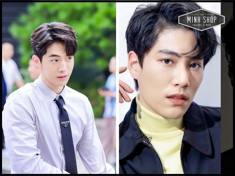 Kiểu tóc mái dài phong trần cho nam trán cao