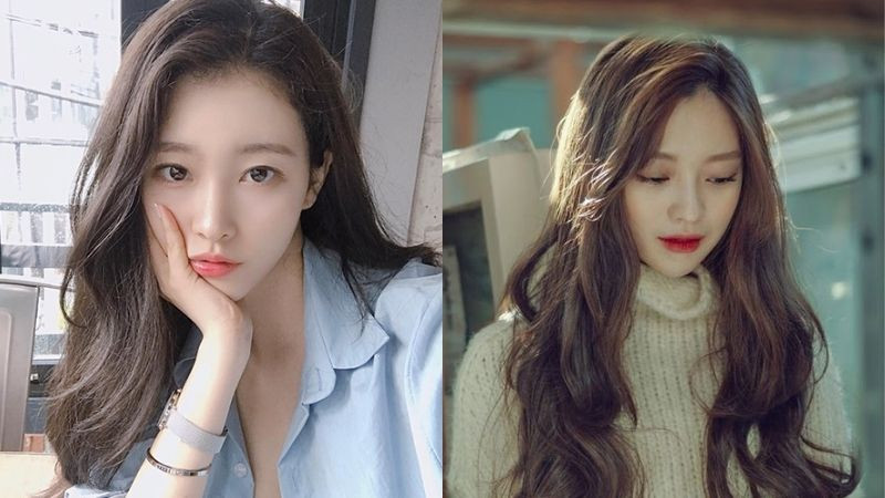 Kiểu tóc mái dài xoăn nhẹ tạo sự mềm mại