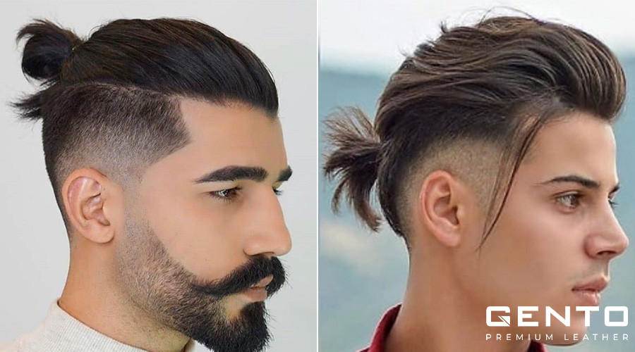 Kiểu tóc manbun pompadour nam, kết hợp vẻ lịch lãm của pompadour với búi tóc cá tính.