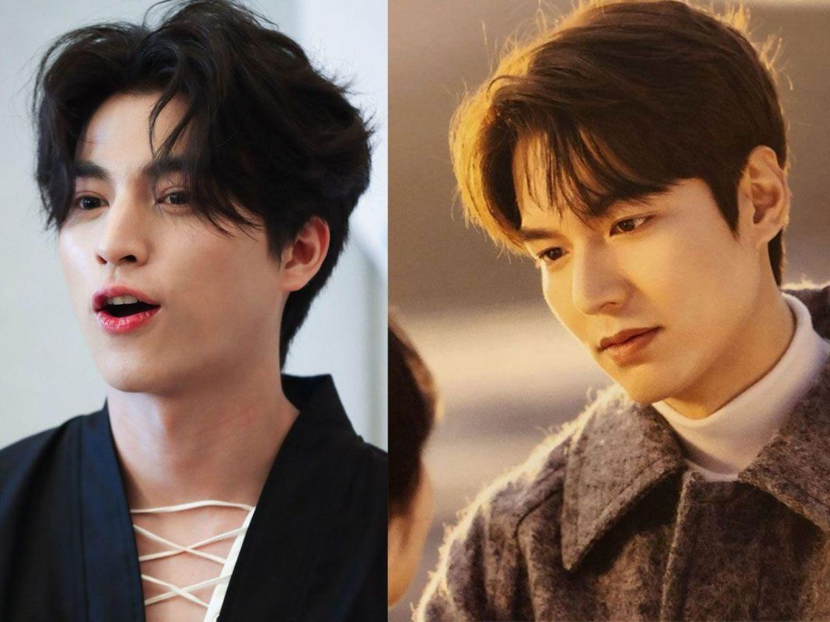 Kiểu tóc Middle Part trẻ trung, lãng tử, giúp cân đối khuôn mặt gầy