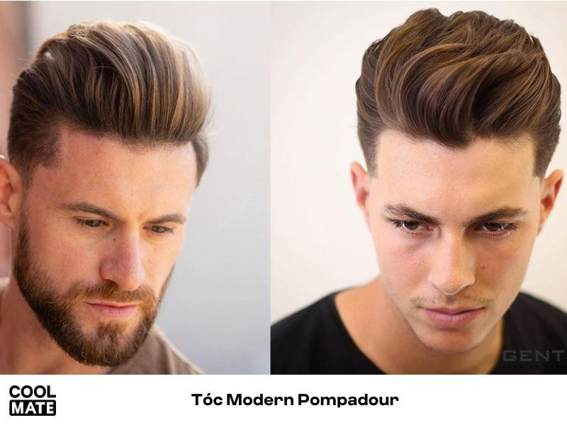 Kiểu tóc Modern Pompadour tạo ấn tượng mạnh cho mặt kim cương