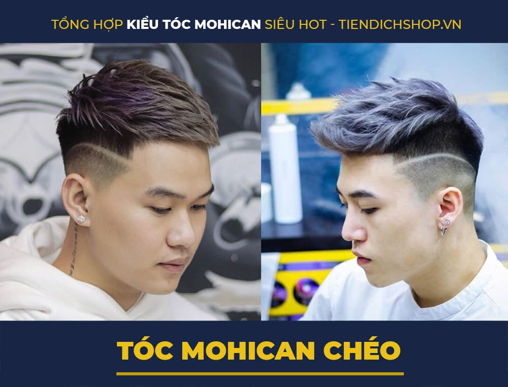 Kiểu tóc Mohican chéo năng động