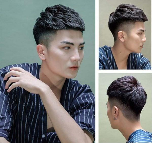 Kiểu tóc Mohican năng động dành cho nam giới mặt tròn