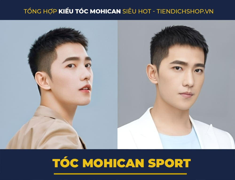 Kiểu tóc Mohican Sport năng động, gọn gàng, phù hợp với mọi hoạt động thể thao