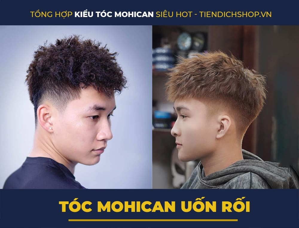 Kiểu tóc Mohican uốn rối độc đáo