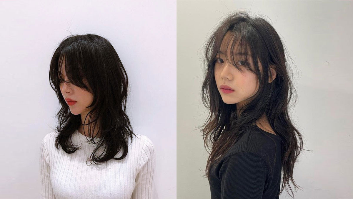 Kiểu tóc mullet đuôi sói nữ cắt layer với tỉ lệ 3/7, phần đuôi sói nhẹ nhàng