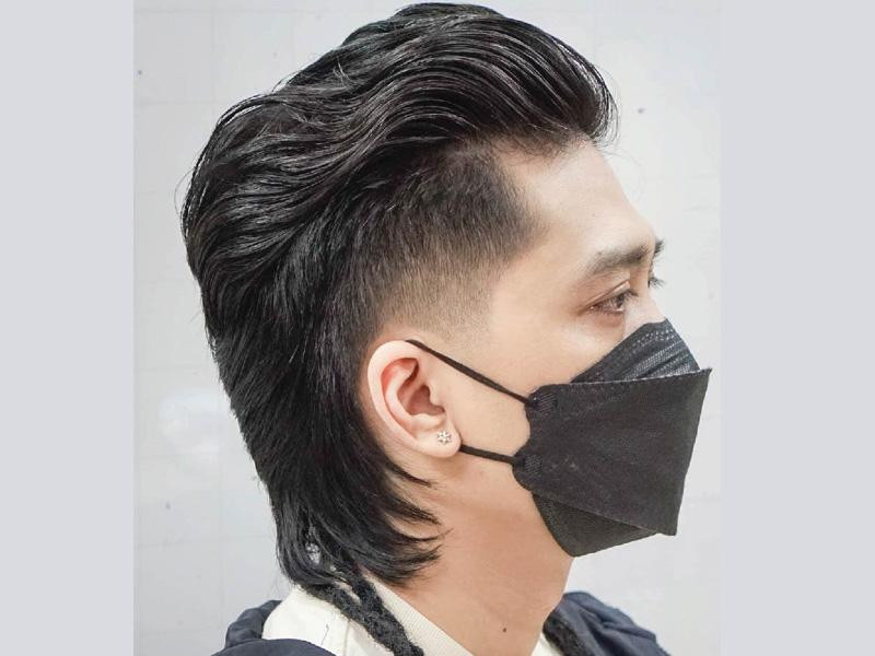 Kiểu tóc mullet gáy nhọn độc đáo