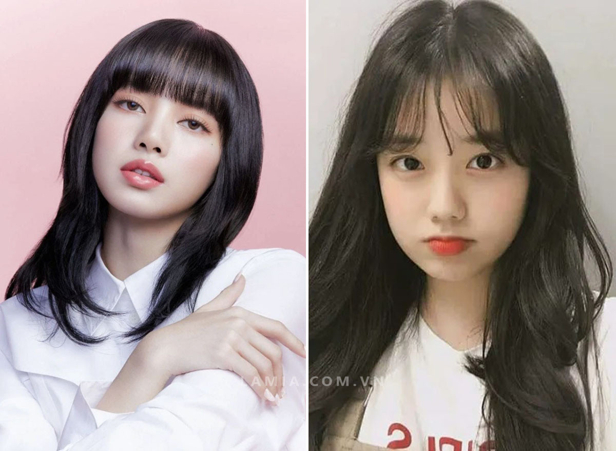 Kiểu tóc mullet layer dài cho cô gái mặt trái xoan