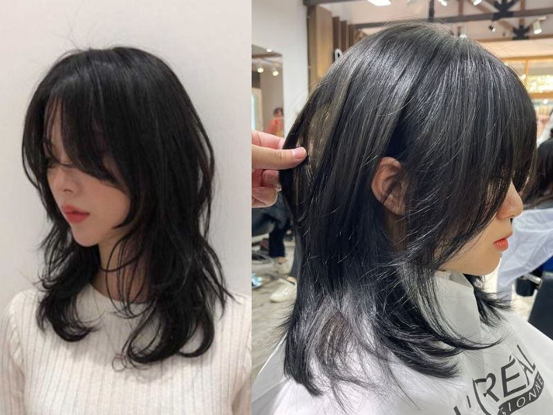 Kiểu tóc mullet layer đuôi cá tạo dáng mặt khác biệt