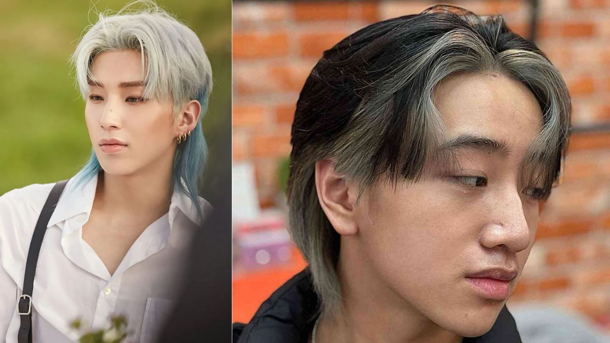 Kiểu tóc mullet nam nhuộm gáy