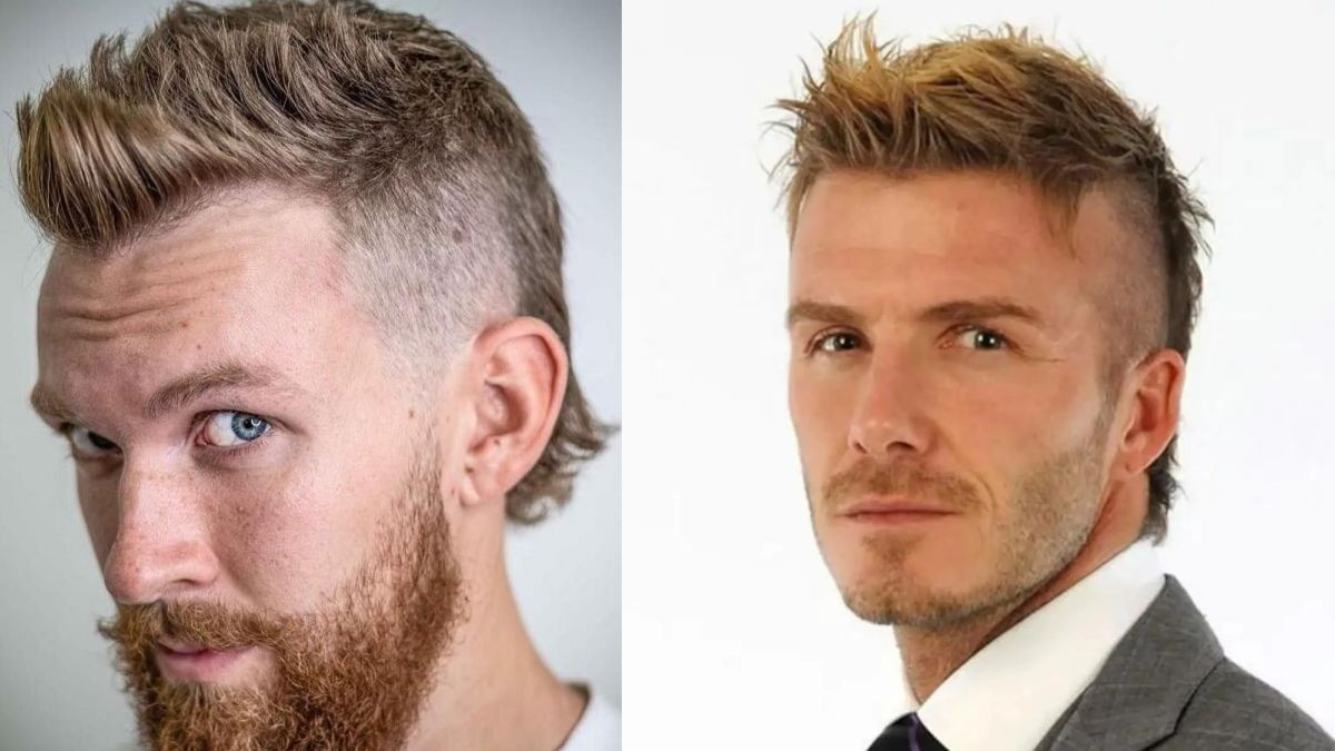 Kiểu tóc mullet ngắn layer kết hợp quiff, mang đến vẻ ngoài lãng tử và gọn gàng cho phái mạnh