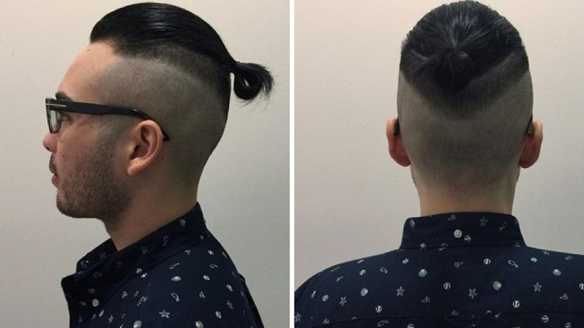 Kiểu tóc nam buộc đẹp chỏm cá tính