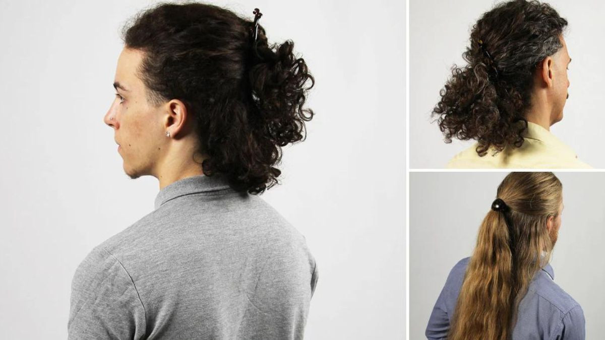 Kiểu tóc nam buộc đẹp đuôi ngựa xoăn phong cách