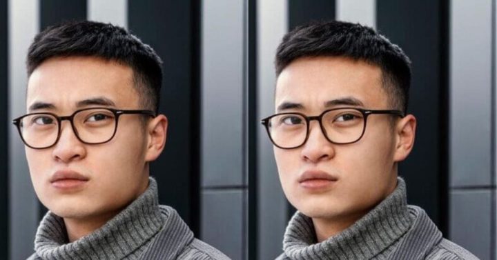 Kiểu tóc nam chân phương thấp hiện đại