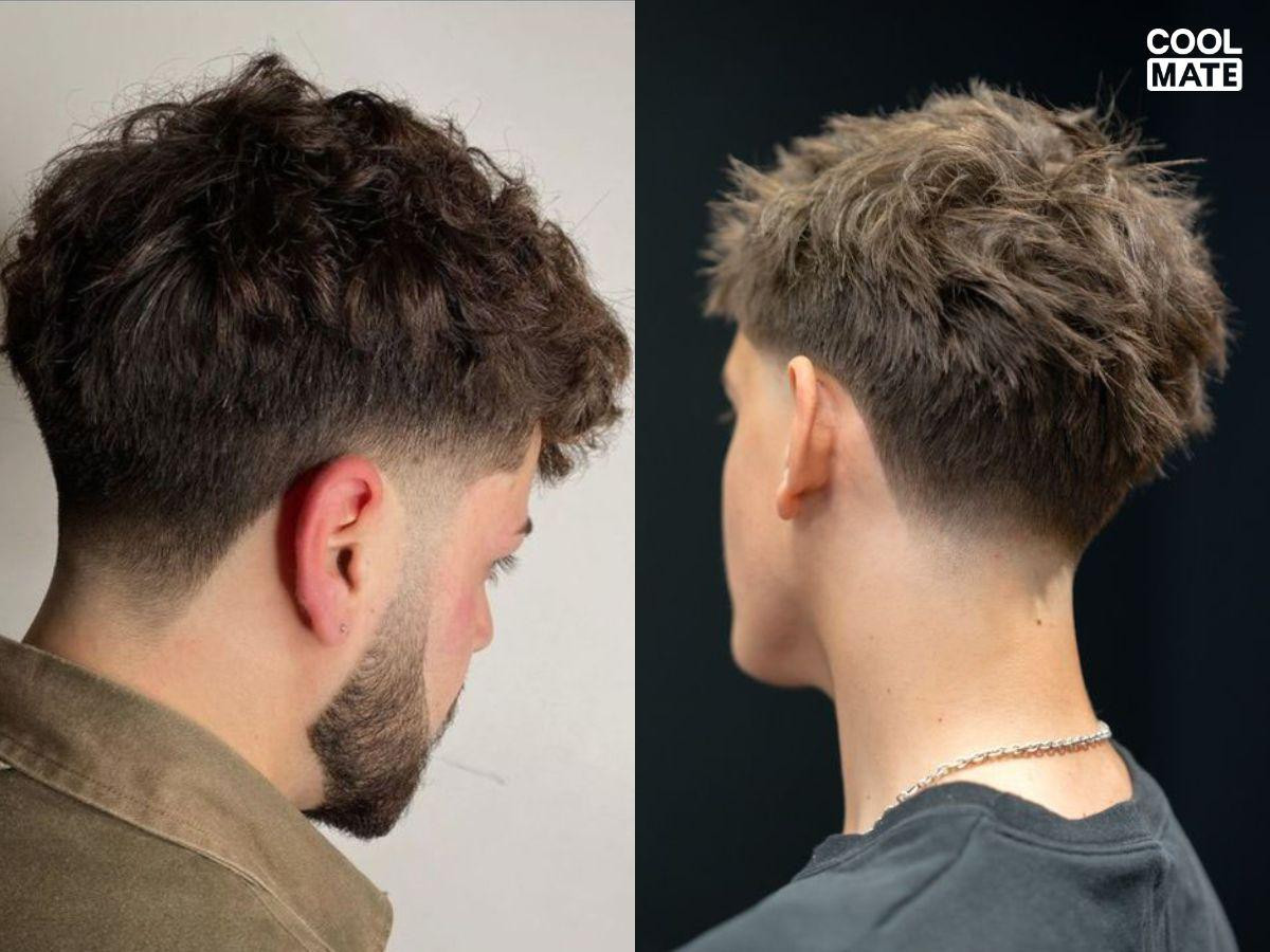 Kiểu tóc nam đầu đinh Taper Fade với phần tóc hai bên được cắt fade tinh tế, kết hợp nét mạnh mẽ