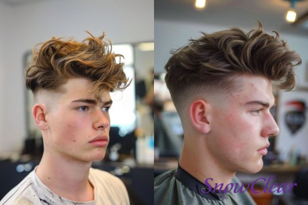 Kiểu tóc nam Long Messy Quiff với mái dài lãng tử