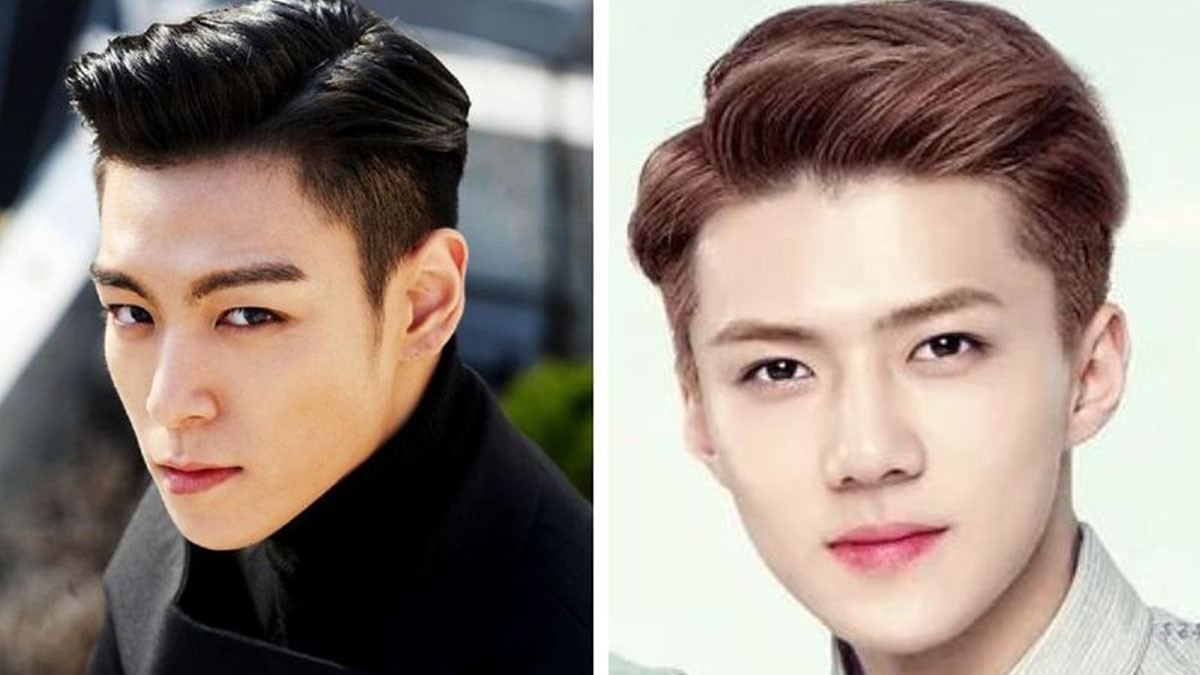 Kiểu tóc nam side part 7 3 Quiff sành điệu