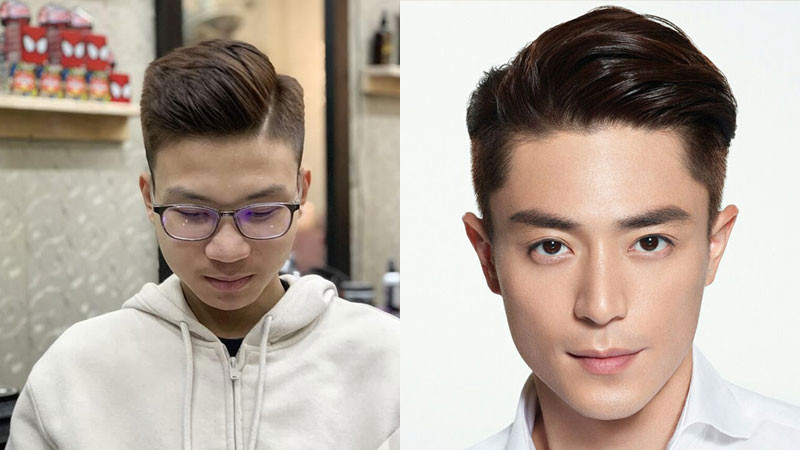 Kiểu tóc nam Undercut hiện đại cho mặt dài gầy