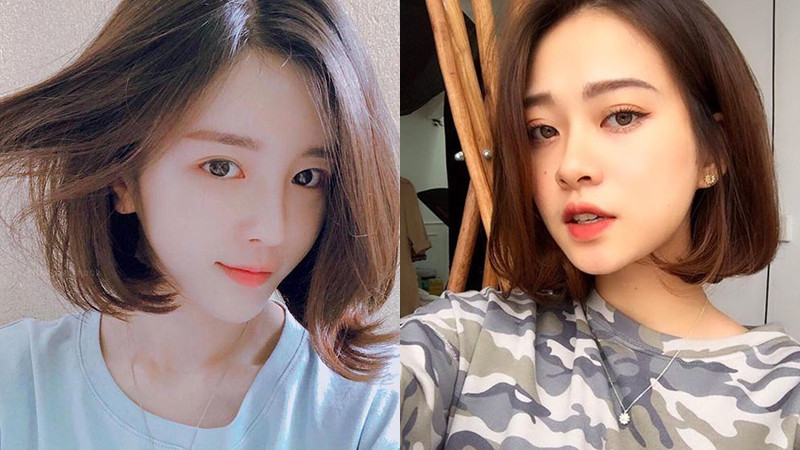 Kiểu tóc ngắn bob rẽ ngôi giữa cuốn hút