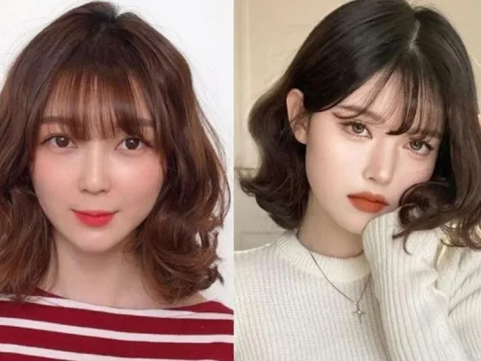 Kiểu tóc ngắn cụp nhuộm highlight