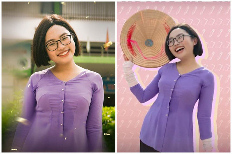 Kiểu tóc ngắn ngang vai tự nhiên hợp áo bà ba