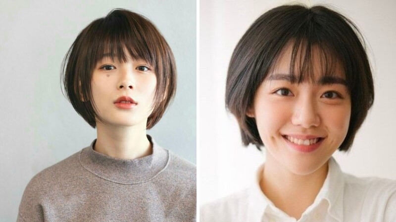 Kiểu tóc ngắn nữ phong cách Nhật Bản