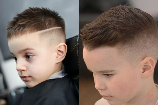 kiểu tóc ngắn trẻ em nam mohican ngắn năng động