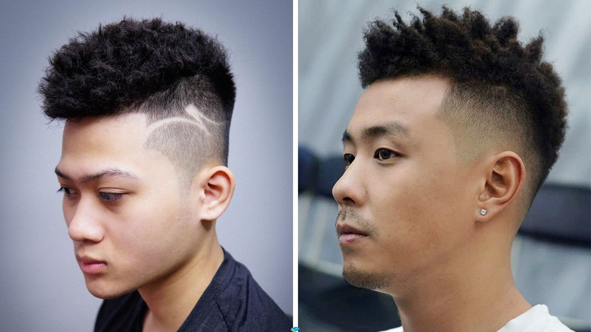 Kiểu tóc ngắn uốn xoăn nam kiểu Châu Phi cá tính